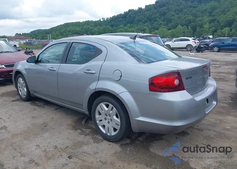 2014 Dodge Avenger Se из США, поврежденный, VIN 1C3CDZAB9EN175299
